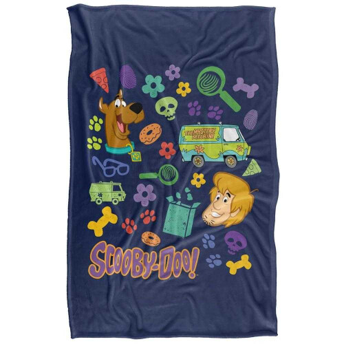 Scooby Doo (152cm x 127cm, Multicoloured) Scooby Doo Icons Blanket