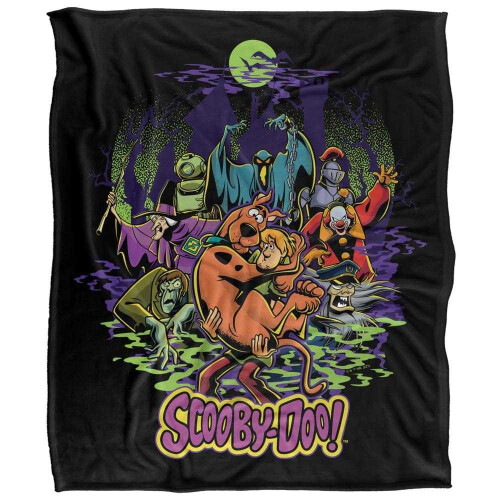 Scooby Doo Scooby Doo Shaggy Chased By Monsters Blanket