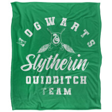 (147cm x 91cm, Green) Harry Potter Quidditch Slytherin Soft Touch Blanket