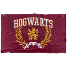 (147cm x 91cm, Red) Harry Potter Hogwarts Gryffindor Leaves Blanket