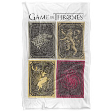 (147cm x 91cm, Multicoloured) Game of Thrones Houses Crest Soft Touch Blanket