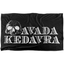 (152cm x 127cm, Black) Harry Potter Avada Kedavra Soft Touch Blanket