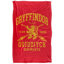 (147cm x 91cm, Red) Harry Potter Quidditch Gryffindor Blanket