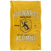 (147cm x 91cm, Yellow) Harry Potter Hogwarts Alumni Hufflepuff Blanket
