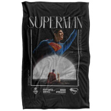 (152cm x 127cm, Multicoloured) Superman 2025 Movie Poster Blanket