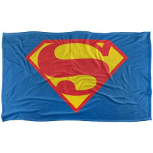 (147cm x 91cm, Multicoloured) Superman 1993 Shield Soft Touch Blanket