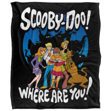 (147cm x 91cm, Multicoloured) Scooby Doo Ghosts Soft Touch Blanket