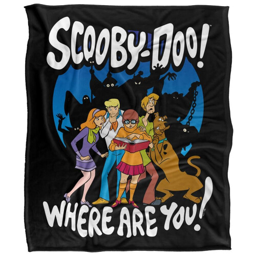 Scooby Doo (147cm x 91cm, Multicoloured) Scooby Doo Ghosts Soft Touch Blanket