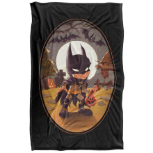 (147cm x 91cm, Multicoloured) Batman Trick Or Treat Soft Touch Halloween Blanket