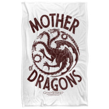 (147cm x 91cm, Multicoloured) Game Of Thrones Mother Of Dragons Soft Touch Blanket