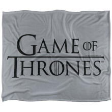 (147cm x 91cm, Black/Grey) Game Of Thrones Logo Soft Touch Blanket