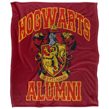 (152cm x 127cm, Red) Harry Potter Hogwarts Alumni Gryffindor Blanket