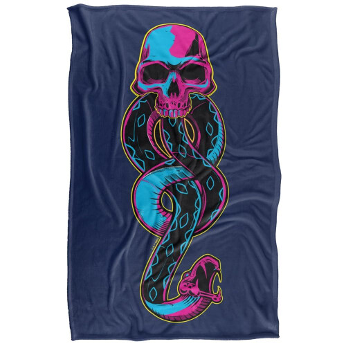 Harry Potter (152cm x 127cm, Multicoloured) Harry Potter Death Eater Dark Mark Blanket