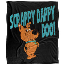 (152cm x 127cm, Multicoloured) Scooby Doo Scrappy Dappy Doo! Blanket
