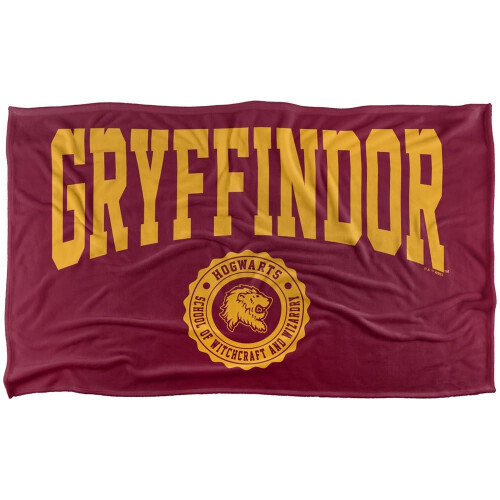 Harry Potter (147cm x 91cm, Red) Harry Potter Gryffindor Crest Soft Touch Blanket