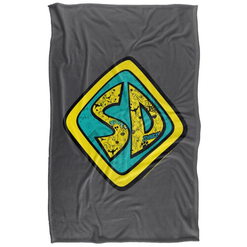 Scooby Doo (147cm x 91cm, Multicoloured) Scooby Doo Badge Soft Touch Blanket