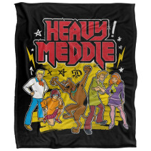 (152cm x 127cm, Multicoloured) Scooby Doo Heavy Meddle Soft Touch Blanket