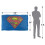 Superman (152cm x 127cm, Multicoloured) Superman Retro Logo Distressed Blanket 4