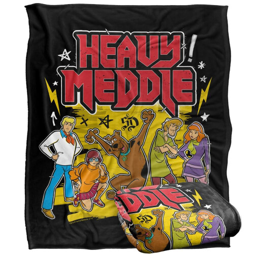 Scooby Doo (147cm x 91cm, Multicoloured) Scooby Doo Heavy Meddle Soft Touch Blanket 1