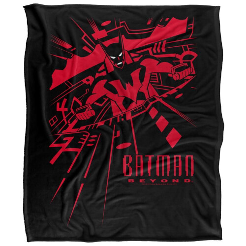 Batman (147cm x 91cm, Multicoloured) Batman Beyond At The Controls Soft Touch Blanket