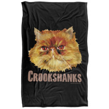 (152cm x 127cm, Black) Harry Potter Crookshanks Soft Touch Blanket