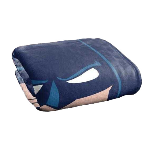 Batman (152cm x 127cm, Navy) Batman Large Face Blanket 1