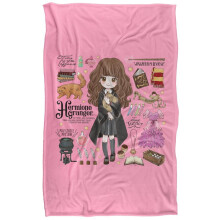 (152cm x 127cm, Pink) Harry Potter Everything That Is Hermione Blanket