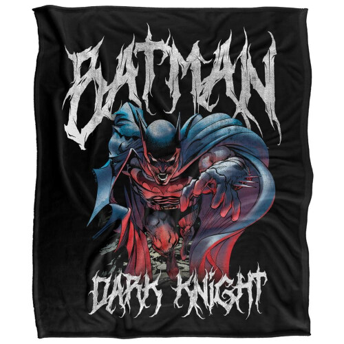 Batman (152cm x 127cm, Multicoloured) Batman Evil Dark Knight Band Soft Touch Blanket