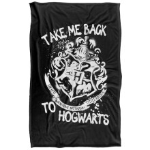 (147cm x 91cm, Black) Harry Potter Take Me Back Spray Blanket