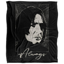 (147cm x 91cm, Black) Harry Potter Severus Snape Always Valentine Blanket