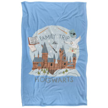 (147cm x 91cm, Blue) Harry Potter Family Trip To Hogwarts Blanket
