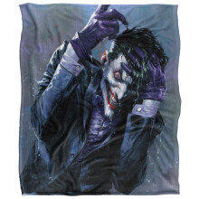 (91cm x 147cm, Multicoloured) Batman The Joker Madness Blanket