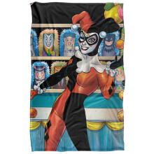 (91cm x 147cm, Multicoloured) Batman Harley Quinn Carnival Blanket