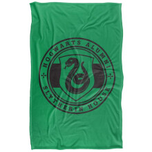 (147cm x 91cm, Green) Harry Potter Slytherin Crest Soft Touch Blanket