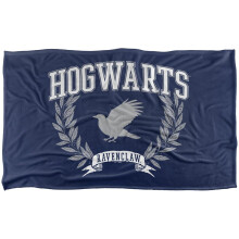 (147cm x 91cm, Navy) Harry Potter Hogwarts Ravenclaw Leaves Blanket