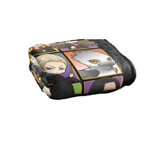 Harry Potter (152cm x 127cm, Multicoloured) Harry Potter Anime Character Collage Blanket 1