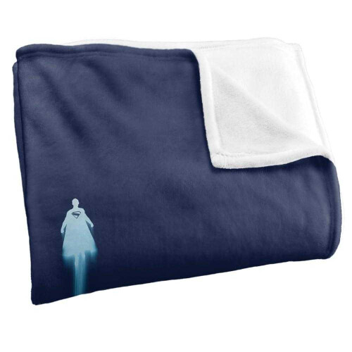 Superman (152cm x 127cm, Multicoloured) Superman 2025 Look Up Shield Soft Touch Blanket 2