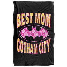 (147cm x 91cm, Black) Batman Best Mom In Gotham Blanket