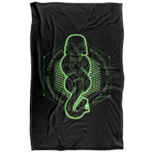 (152cm x 127cm, Black) Harry Potter Morsmordre Dark Mark Soft Touch Blanket