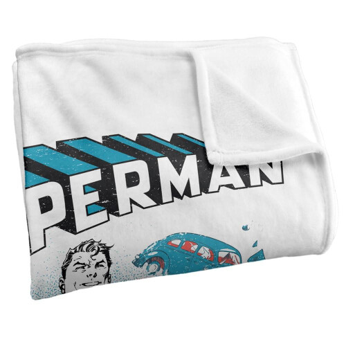 Superman (152cm x 127cm, Multicoloured) Superman Pose Soft Touch Blanket 2
