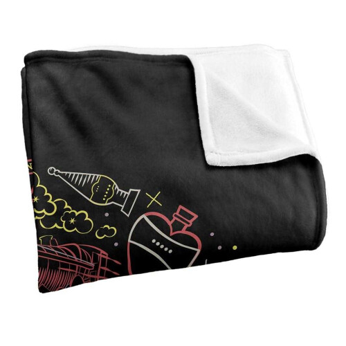 Harry Potter (152cm x 127cm, Multicoloured) Harry Potter Platform 9 3/4 Soft Touch Blanket 2