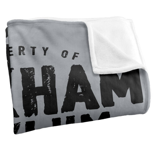 Batman (91cm x 147cm, Grey) Batman Arkham Asylum Blanket 2