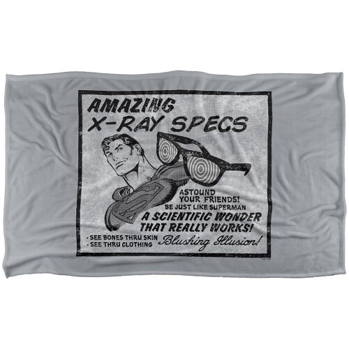 Superman (152cm x 127cm, Multicoloured) Superman Xray Specs Blanket
