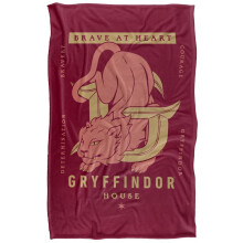 Harry Potter Brave At Heart Gryffindor Blanket
