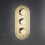 NES Home Concealed Thermostatic Valve With 3 Outlets & 3 Knobs -  Brushed Brass 3