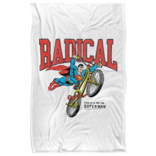 (152cm x 127cm, Multicoloured) Superman Radical Biker Soft Touch Blanket