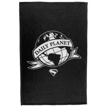 (147cm x 90cm, Multicoloured) Superman Daily Planet Scroll Soft Touch Blanket