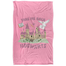 (147cm x 91cm, Pink) Harry Potter Take Me Back To Hogwarts Blanket