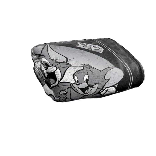 TOM AND JERRY (147cm x 91cm, Black/White) Tom And Jerry Poster Soft Touch Blanket 1