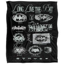 Batman Soft Touch Grunge Logo Blanket
